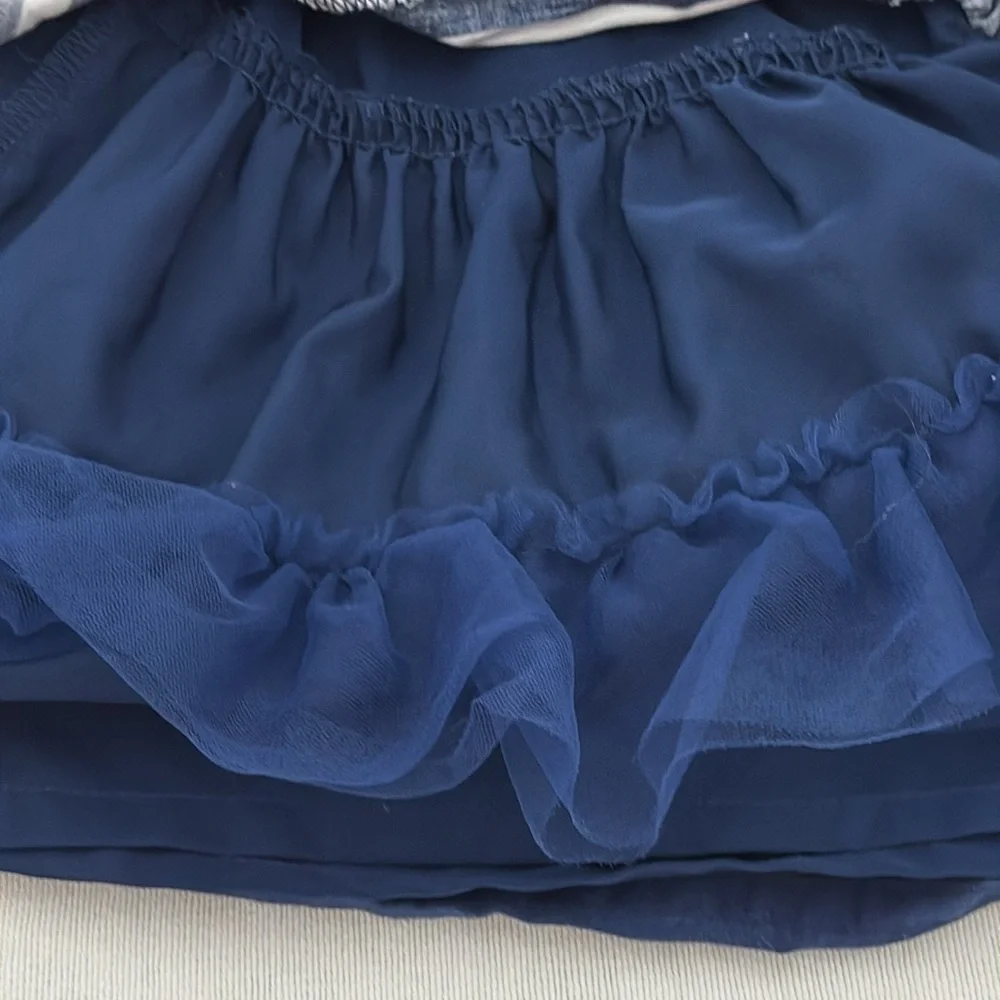Carter's Navy and White Striped Dress with Pink Accent for your little one (mlb)